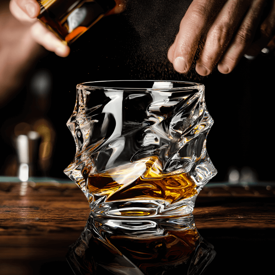 Storm Zestaw Kryształowych Szklanek i Karafki do Whisky