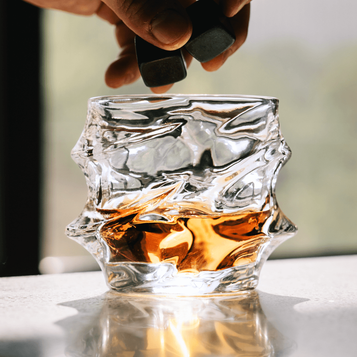 Storm Zestaw Kryształowych Szklanek i Karafki do Whisky